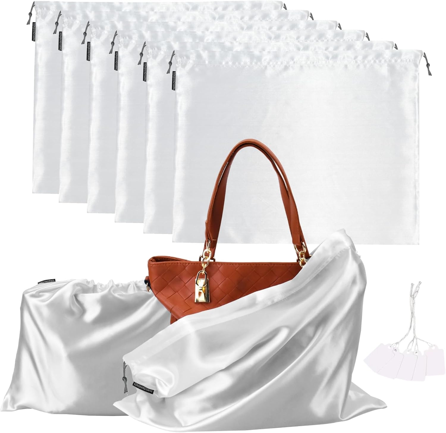 Satin handbag dust covers